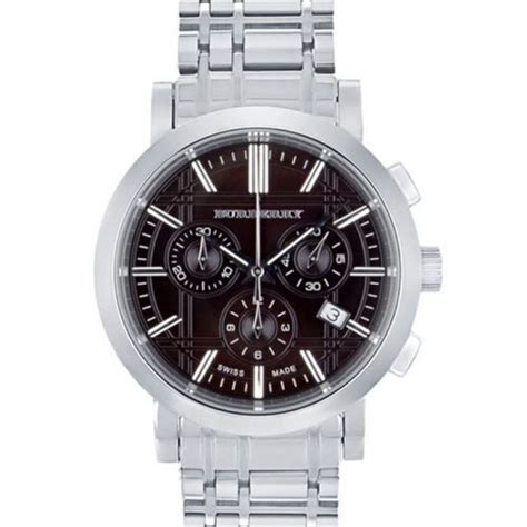 burberry chronograph mens watch bu1391|Burberry Heritage Bu1391 Black Mens' Steel Chronograph Watch .